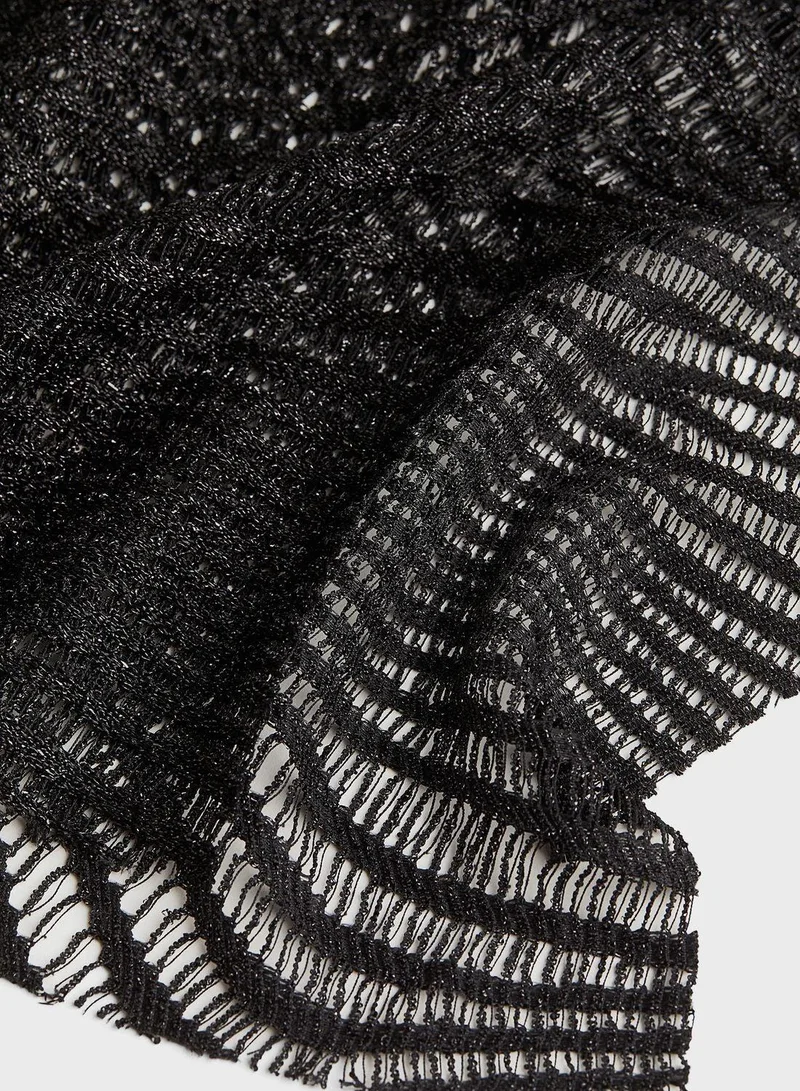 H&M Mesh Overlay Dress